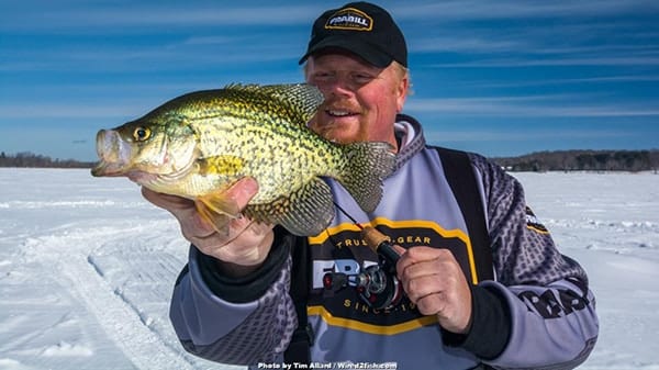 Catching Basin Crappies, Ice Fishing