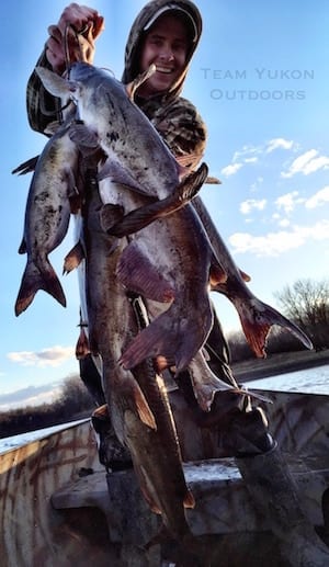 Stringer of Iowa Catfish