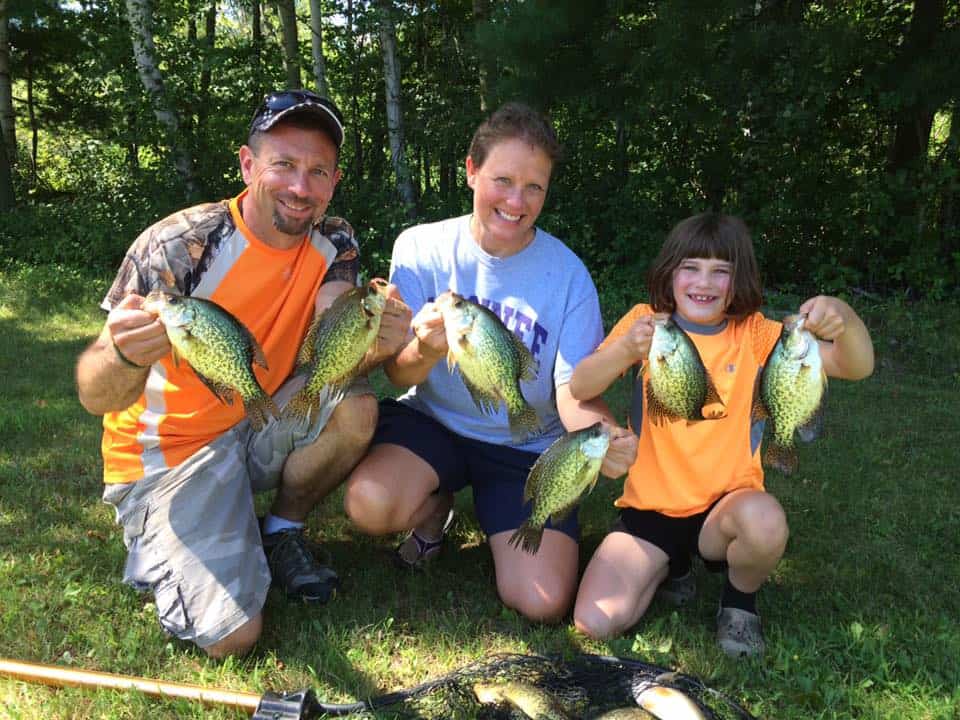 The Reed family with some nice crappies