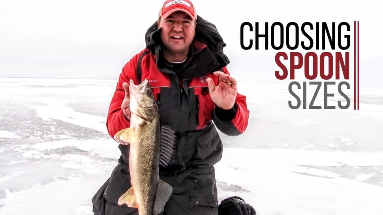 CHOOSING SPOON SIZES FOR ICE FISHING WALLEYES