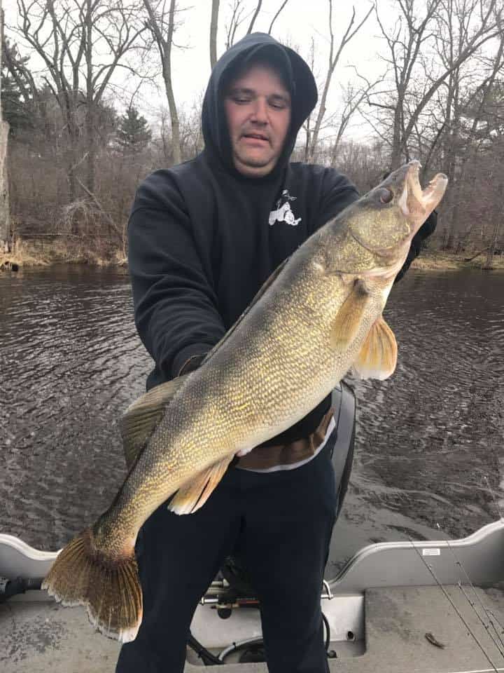 Travis Andrus with a nice spring walleye