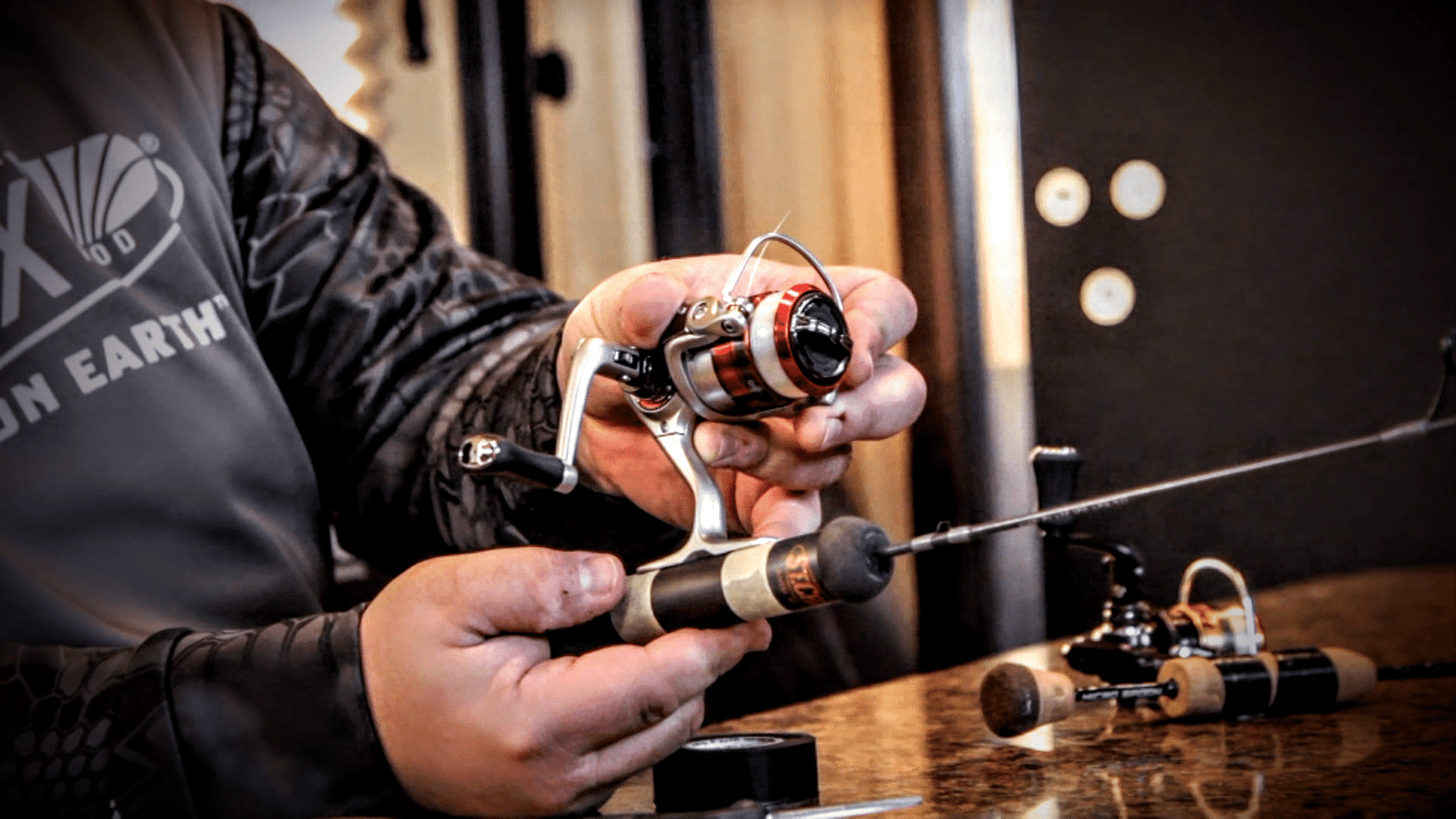 Tape your Ice Fishing Reel (Like a Pro)
