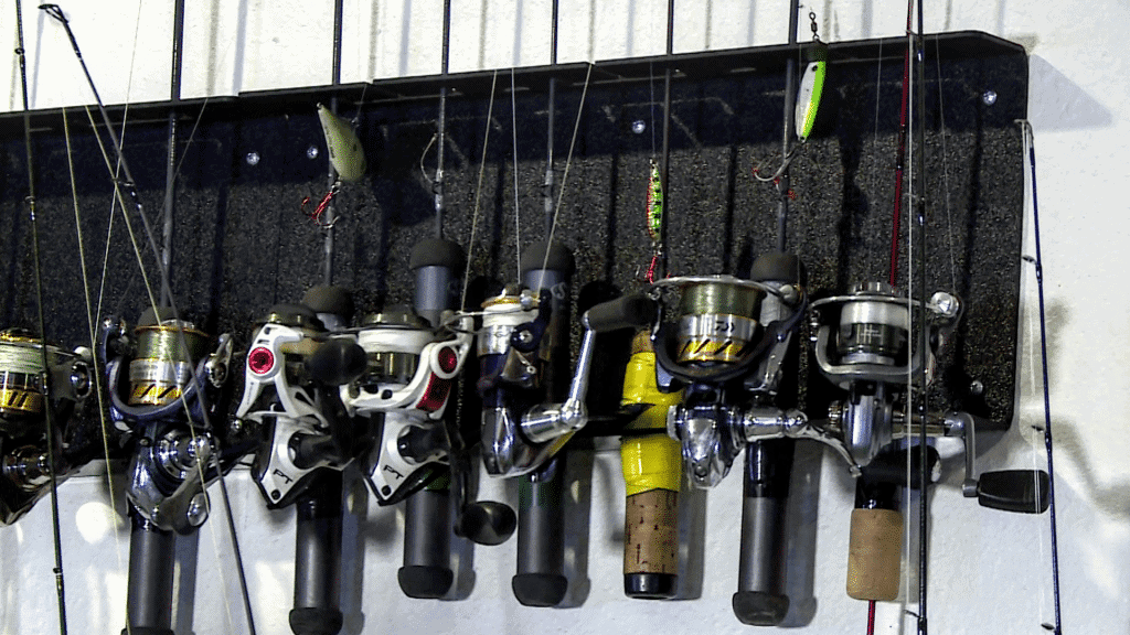 Fish Shaped Rod Rack Rod Rack Mounts In Fish Houses | GEAR | ANGLING BUZZ
