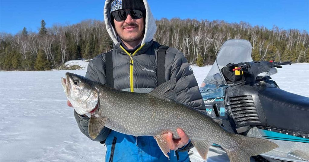 best ice fishing line for lake trout 