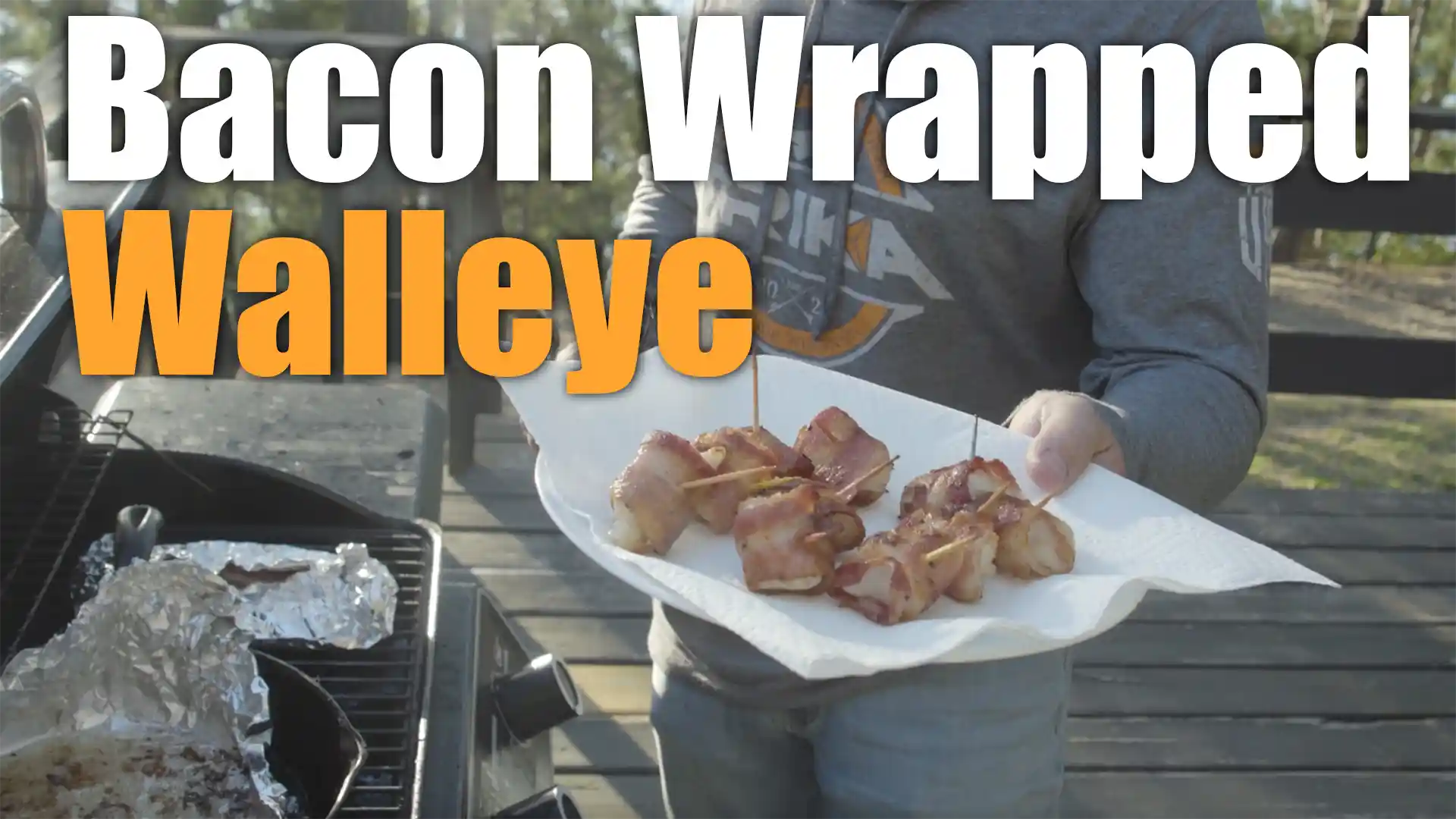 bacon wrapped walleye