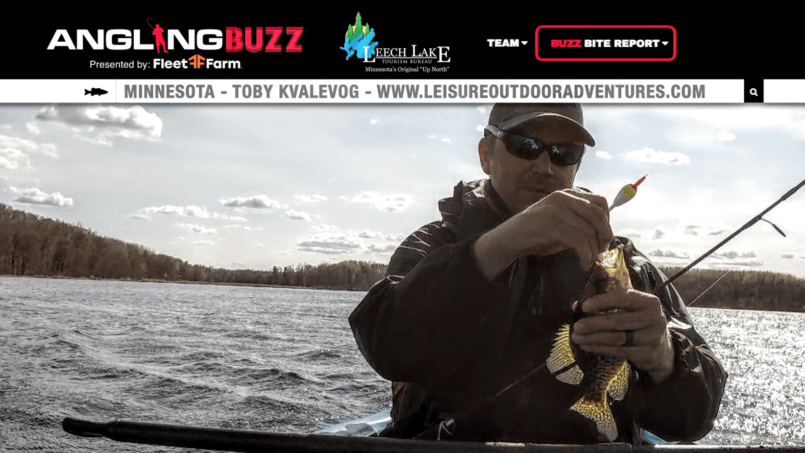 Leech Lake (MN) Fishing Report – Toby Kvalevog