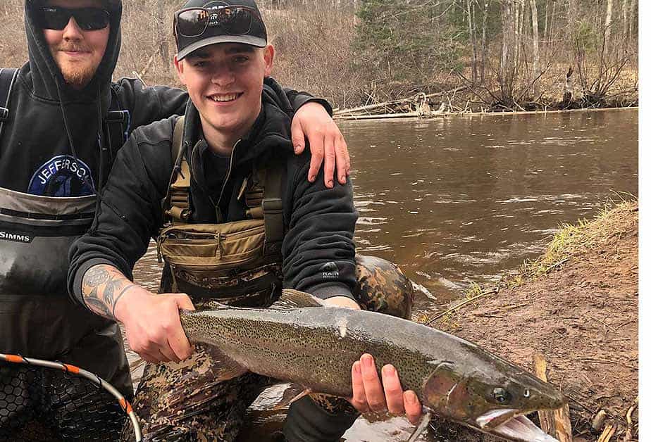 Fall Steelhead and Brown Trout in Rivers